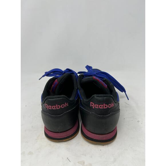 Size 9 Reebok Classics Lthr Blue Black - Picture 5 of 8